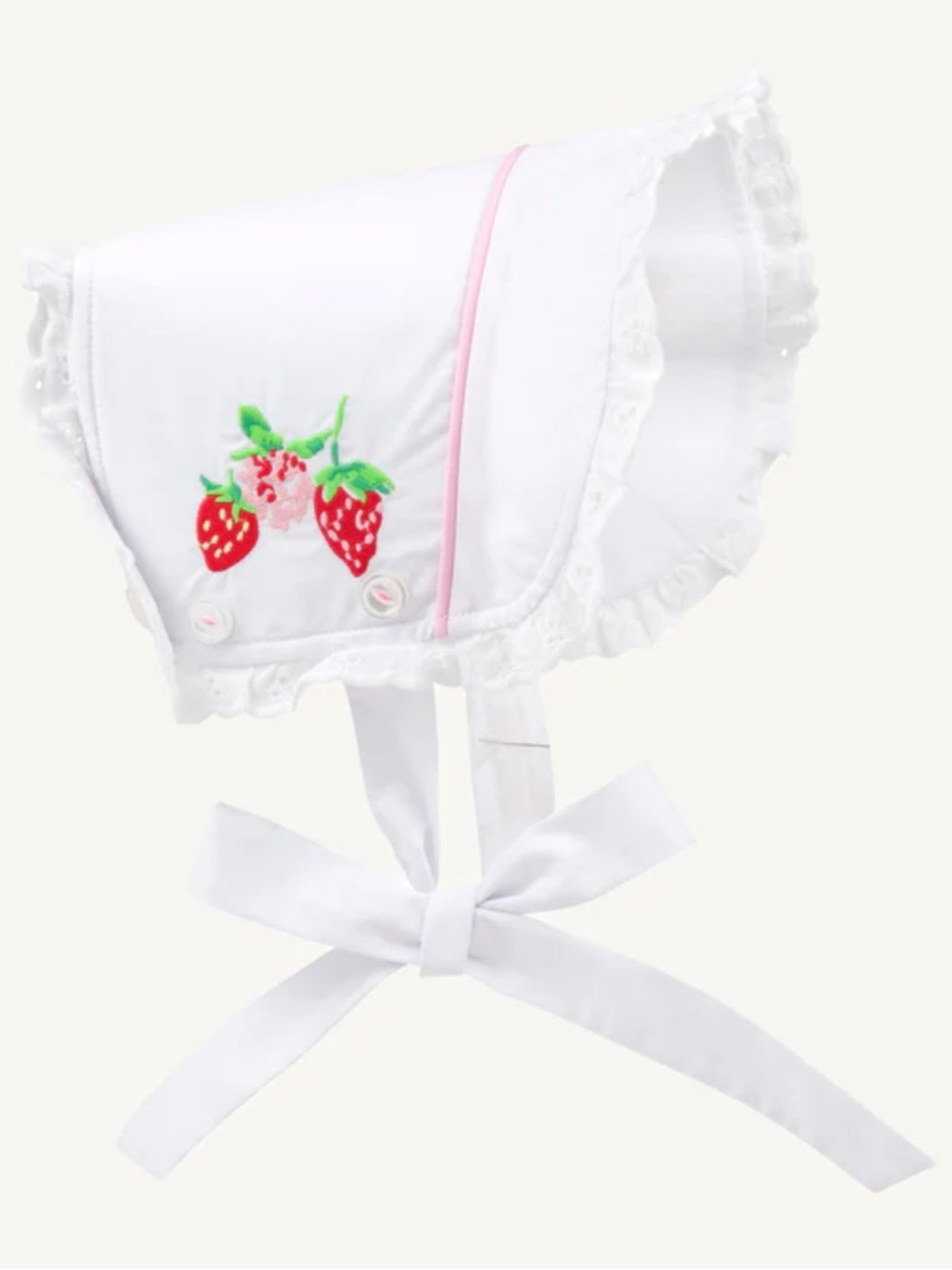 Beaufort Bonnet Catesby Bonnet Worth Avenue White Pink Strawberry Sz Small RARE